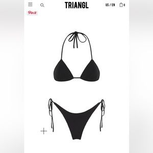 Black Triangl Bottoms ONLY